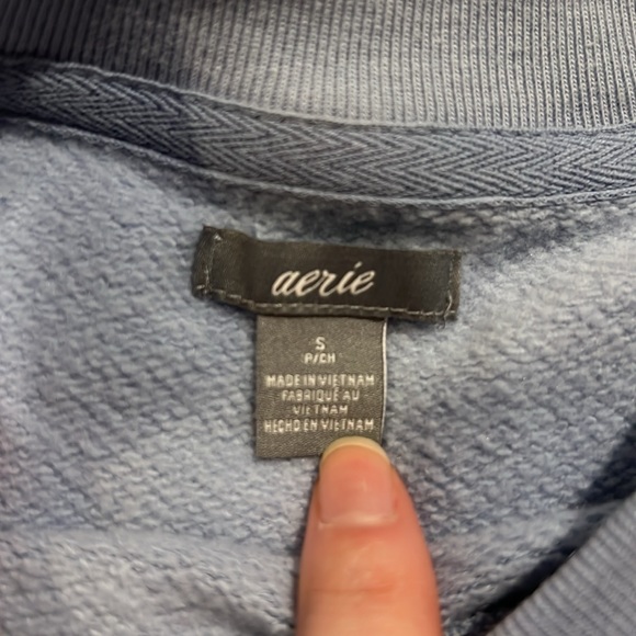 Crewneck vintage sweatshirt with sequin embroidery, s - Picture 5 of 6